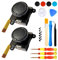 HARIKIKI 2 Analogiques Joystick 3D de Rechange pour Manette Joy-Con de Nintendo Switch avec Tournevis et tri-Wing à épiler, kit d'outils de réparation
