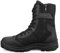 QUNLON Hommes Bottes Militaires Noires Rangers Militaire Homme Bottes Moto Homme Bottes de Combat avec Zip Latéral Botte Airsoft Tactiques en Plein Air 41EU