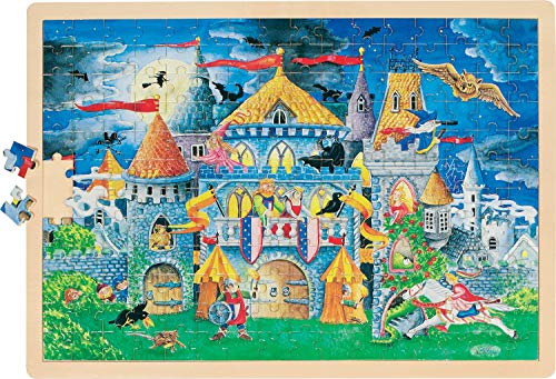 Puzzle aus Holz Einlegepuzzle Märchenstunde von goki 192 Teile mit Palandi® Sticker