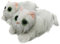 Onmygogo Flauschige Katze Hausschuhe für Damen Herren, Chinchilla 41/44 EU