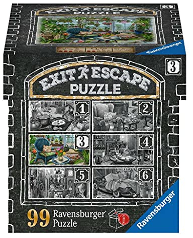 Ravensburger 3D Puzzle EXIT Puzzle 16879 - Im Gutshaus Wintergarten - 99 Teile Puzzle für Erwachsene und Kinder ab 14 Jahren