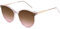 SOJOS Occhiali da Sole da Donna Ragazza Grandi Vintage Specchio Occhiali da Sole Tondi Moda con Rivetti Rotondi Cat Eye Sfumature SJ2068, Trasparente Rosa/Gradiente Grigio&Rosa