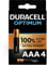 Duracell Optimum AAA Batteries (Pack of 4) - 1.5V Alkaline Batteries - Up to 100% Extra Life or Extra Power - For the Needs of Modern Devices - 100% Recyclable - LR03 MX2400