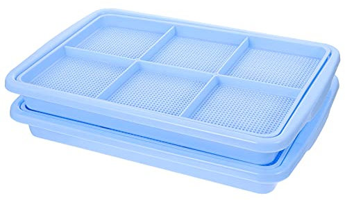 YARNOW 2sätze Multifunktionale Setzlingsschale Aus Kunststoff Anzuchttopf Für Weizengras DIY-setzlingsbox Langlebig Und Sicher Für Balkon-Garten