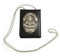 PJX SWAT LAPD Los Angeles Police Badge ID Kartenetui Geldbörse mit Kette Cosplay Kollektion, Schwarz