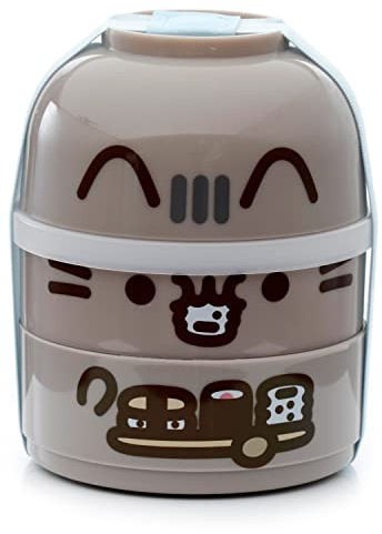 Puckator Pusheen Lunchbox, rund, geteilt, Katze