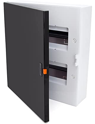 Boîte à fusibles - Boîte de distribution en saillie - Petit distributeur - 24 modules - 2 rangées pour la salle de séchage - Installation dans la maison