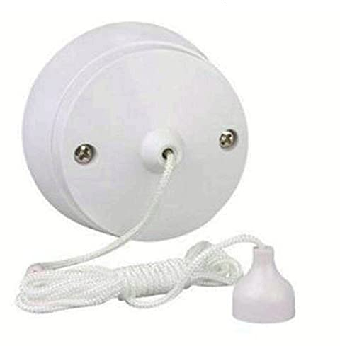 Mr Gadget's Solutions New 6Amp Ceiling Pull Cord Switch 1 Way Bathroom/Toilet Light Switches