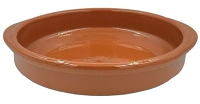 Cazuela tartera olla baja en barro esmaltado 28 cms