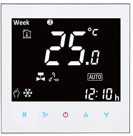 Qiumi Aire Acondicionado termostato WiFi Uso de 4 Tubos,Smart Life App Control Remoto,con Alexa googlehome,Corriente alterna de 95 a 240v