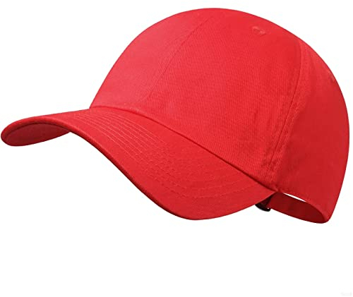 GADIEMKENSD Blank Baseball Cap Washed Cotton Hat for Women Men Unconstructed Soft Basic Hat Unisex Custom Items Plain Caps Dad Hats for Outdoor Sports Golf Running Hiking Red