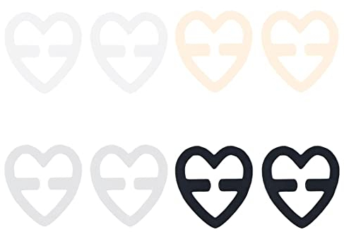 8 Pezzi Fermaglio per Reggiseno, Clip per Reggiseno Antiscivolo,Clip per Reggiseno Antiscivolo,Set di Clip per Reggiseno Invisibile Piccolo per Donna, Utilizzato per Fissare la Spallina del Reggiseno