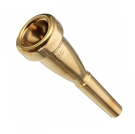 Edelstahl 3C Trompete Mundstück Metall Hoch Register C Trompetenzubehör (Color : Gold)