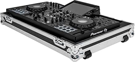 Headliner Low Profile Flight Case mit Rädern, kompatibel mit Pioneer DJ XDJ-RX3, schwarz (HL10006)