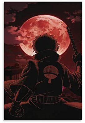 Anime Obito Poster Dekorative Malerei Leinwand Wandkunst Wohnzimmer Poster Schlafzimmer Malerei, Leinwand Kunst Poster Und Wandkunst Bilddruck Moderne Familienzimmer Dekor 12x18inch(30x45cm)