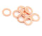 Lot de 10 bagues d'étanchéité en cuivre M10, 10 mm x 16 mm x 1 mm d'épaisseur