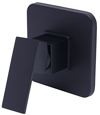 Brause-Mischventil, Armatur Unterputz, Unterputz Brausebatterie, Dusche Unterputz-Einfunktions-Mischventil, Schwarz
