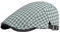 KeepSa Baumwolle Kariertes Schiebermütze Flatcap Herren & Damen - Schirmmützen Gatsby Ivy Newsboy Cap - Unisex Atmungsaktiv Vintage Verstellbare Cabbie Cap