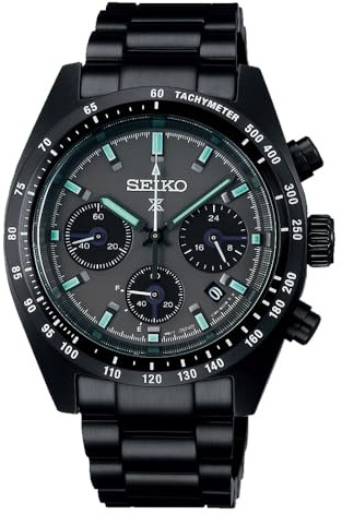 Seiko SSC917P Black Series Speedtimer Solar Chronograph Herrenuhr