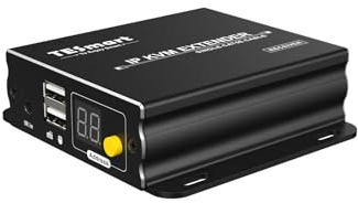 TESmart Stable HDMI KVM Extender Multipoint to Multipoint 1080P 60Hz über ein Cat5e/6 Kabel bis zu 120m/393ft, Fernbedienung, IR Pass Through (nur Empfänger)