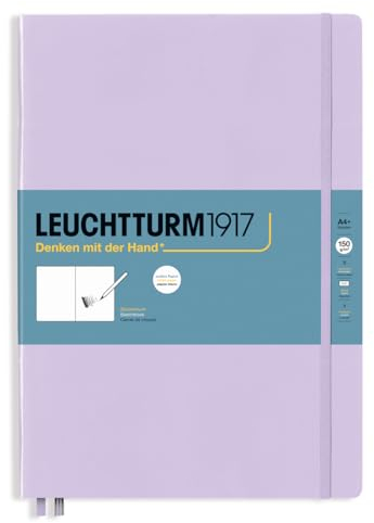 LEUCHTTURM1917 370347 Skizzenbuch Master (A4+), Hardcover, 112 Seiten (150 g/qm), blanko, Lilac