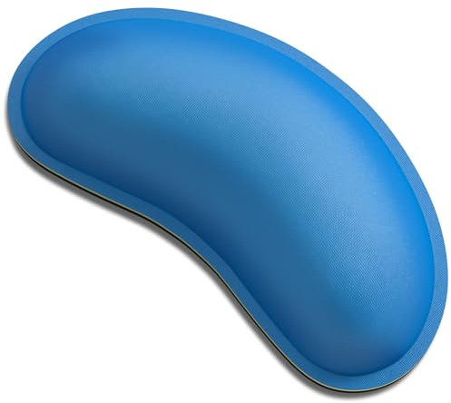 Dapesuom Mouse Wrist Rest, Ergonomic Memory Foam Mouse Wrist for Computer Desk Mats Support, Hand Rest Pad Cushion for Gaming, Office, Laptop, Men, Women, Pain Relief & Easy Typing, Dark Blue