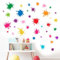 Amimagen Wandtattoos 38pcs Bunte Farbe Splatter Wandaufkleber - Graffiti Malerei Flecken Wandabziehbilder - Kinderzimmer Baby Mädchen Kindertagesstätte Kindergarten Spielzimmer Klassenzimmer Wanddeko