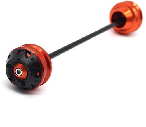 LUXSZR Sturzpads Motorrad Für S┐UZUKI GSX-R 1000 GSX-S 1000 GSX-S 1000F GSXR1000 GSXS1000/F Hinterachse Slider Gabel Slider Protector Crash pad(Orange,Rear)