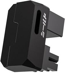 EZDIY-FAB Shield Series 8-Pin PCIe GPU Power Adapter,180-Grad-U-Turn Abgewinkelter Anschluss,Aluminium Design für Grafikkarten-Reverse Typ,Schwarz-1 Pack