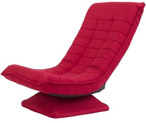 BESTXH BüRostuhl FüR Die Ganze Familie, Stuhl Mit Verstellbarem Winkel, Klappbarer Bodenstuhl, Klappbares Lazy-Sofa, Relaxsessel, 360-Grad-Drehung Klappbarer Gaming-Stuhl,Rot