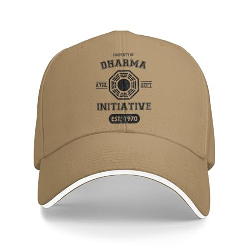 RDCGRS Baseballmütze Unisex Dharma Initiative Sportabteilung Schwarz Männer Hüte Frauen Visier Schutz Snapback Verloren TV Show Mützen