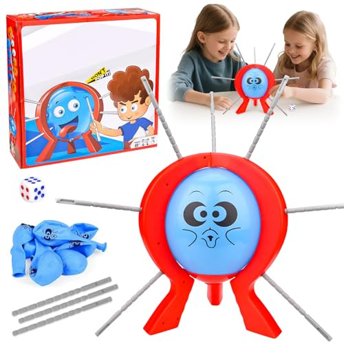 Yizemay Desktop Ballonspiel, Balloon Blast Burst Box Spiele, Interaktives Ballon Brettspiel, Luftballon Battle Family Game für Kinder Erwachsene (B)