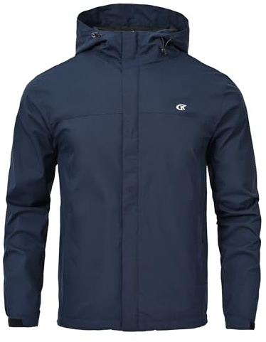 Huayuzh Veste softshell pour homme - Imperméable - Respirante - Coupe-vent - Légère - Avec capuche - Course à pied - Randonnée