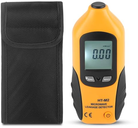 Microwave Detector, Microwave Tester, Digital LCD Display Microwave Leakage Detector, HT M2 Microwave EMF Meter Radiation, Built in Alarm Function for Home Microwave Oven Testing
