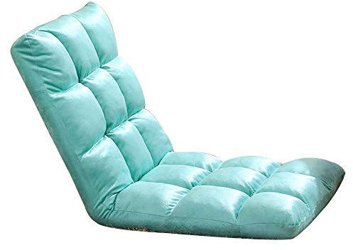 Bodenstuhl Lazy Little Sofa, abnehmbar und waschbar, einzelner Freizeitstuhl, 5-Gang-Einstellung, Klappbettsitz, geeignet für alle vier Jahreszeiten, Bodensofa für Balkon, Schlafzimmer (Farb