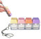 Keyboard Fidget Toy, 4 Button Fidget Keyboard Keychain Stress Relief Toys for Adults Kids, Funny Keyboard Fidget Clicker for Decompression Decoration