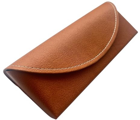 Generisch Brillenetui aus PU-Leder - leichtes Hardcase-Design, flexibel & formstabil mit Magnetverschluss, weiches Innenfutter, Unisex für Sonnen- & Lesebrillen – kompakt, elegant, vegan & hochwertig