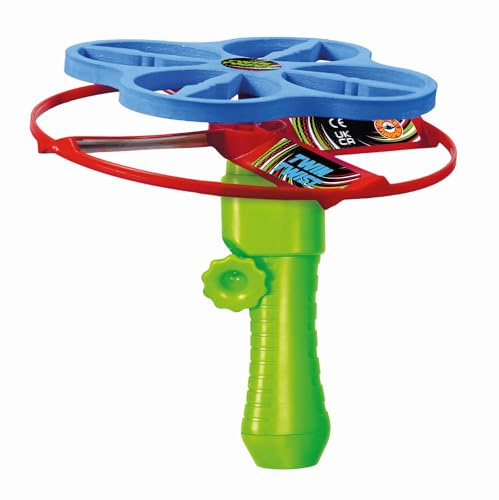 GÜNTHER FLUGSPIELE - 1647 - Propellerspiel Twin Twist, ca. Ø 18 cm, Rotor mit Schnellstartgriff und Zugstarter, sofort einsatzbereit, Spielzeug für Kinder ab 4 Jahren