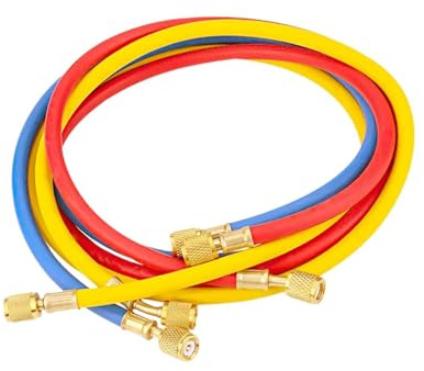3 pièces Tube Remplissage Réfrigérant, 1,5 mètre, Tuyaux de réfrigérant pour climatisation, Tuyaux de réfrigérant pour climatisation R134A, ajoutez du liquide de refroidissement à la voiture
