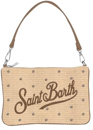 Saint Barth Mc2 Donna Pochette PARM002 Cotone Marrone Taglia Unica