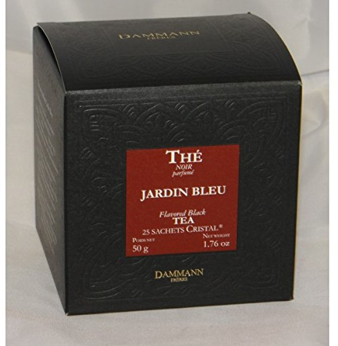 Dammann Frères sachet cristal thé Noir Jardin Bleu - 50 g(25 sachets)