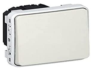 Legrand 069611 Interrupteur ou Va et Vient Étanche Plexo Composable IP55 10AX, 250V, Blanc