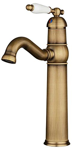 Retro Bad Waschbecken Waschschale Einhebel Armatur Mixer Antik Messing Sanlingo