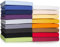 CelinaTex Casca Topper Spannbettlaken 140x200-160x220 cm mais gelb Jersey Mako Baumwolle 210g/qm Elasthan Spannbetttuch