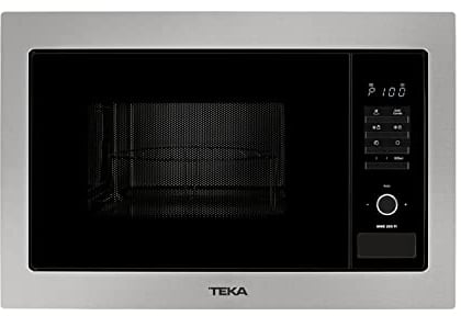 Teka MWE 255 FI - Microondas Integrable con Grill, Capacidad 25 L, 5 Niveles de Potencia, Salida 900 W, Microondas con Grill 25 L, Acero Inoxidable, Color Gris y Negro