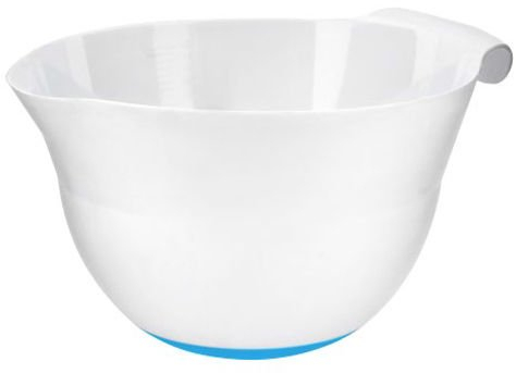bs 2 x 3lt Baking Cooking Kitchen Mixing Bowl with Non-slip Base & Handle (Green Base)
