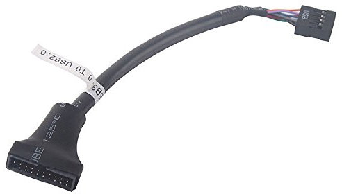USB 2.0 9Pin Motherboard Female to USB 3.0 20Pin Housing Male Adapter Cable