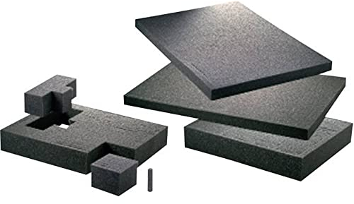Berger & Schröter 60567 Schaumstoffzuschnitt, Schwarz, 300 x 300 x 10 mm