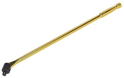 Sealey Permier Breaker Bar 600mm in Gold High Chrome Finish 1/2 Sq Drive ** Sealey_AK730G Gold **