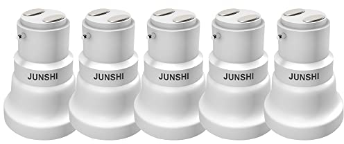 JUNSHI B22 Auf E27 Adapter Maximale Wattzahl 200W Hitzebeständig Bis 150 ℃ Fire Beständig Konvertiert Bajonett BC Zu ES Edison Schraubbaren Sockel-5 Stück